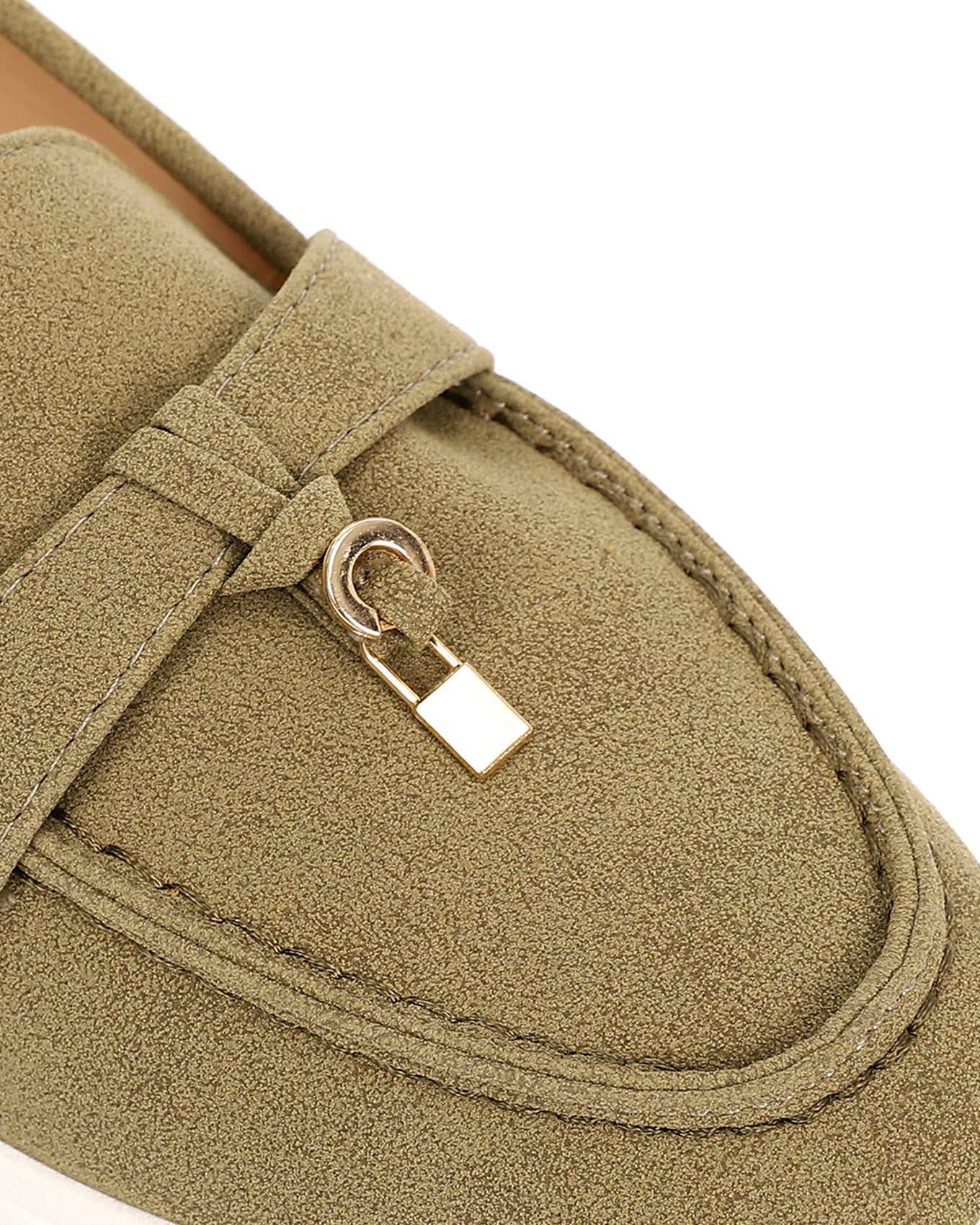 WAH-DVTV-002 Suede Loafers Flats