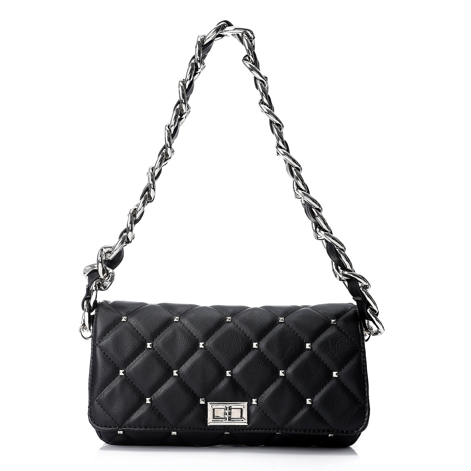 LID-DVTF-050 Metal Lock Closure Shoulder Bag