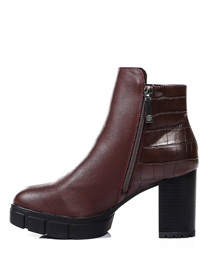 GPS-DVTH-009 Heeled Chunky Ankle Boot