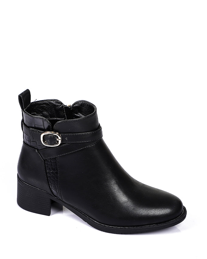 SUN-DVTH-010  Leather Ankle Boot