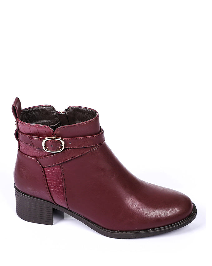 SUN-DVTH-010  Leather Ankle Boot