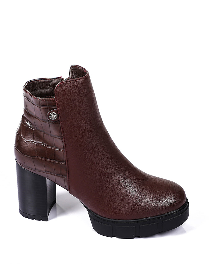 GPS-DVTH-009 Heeled Chunky Ankle Boot