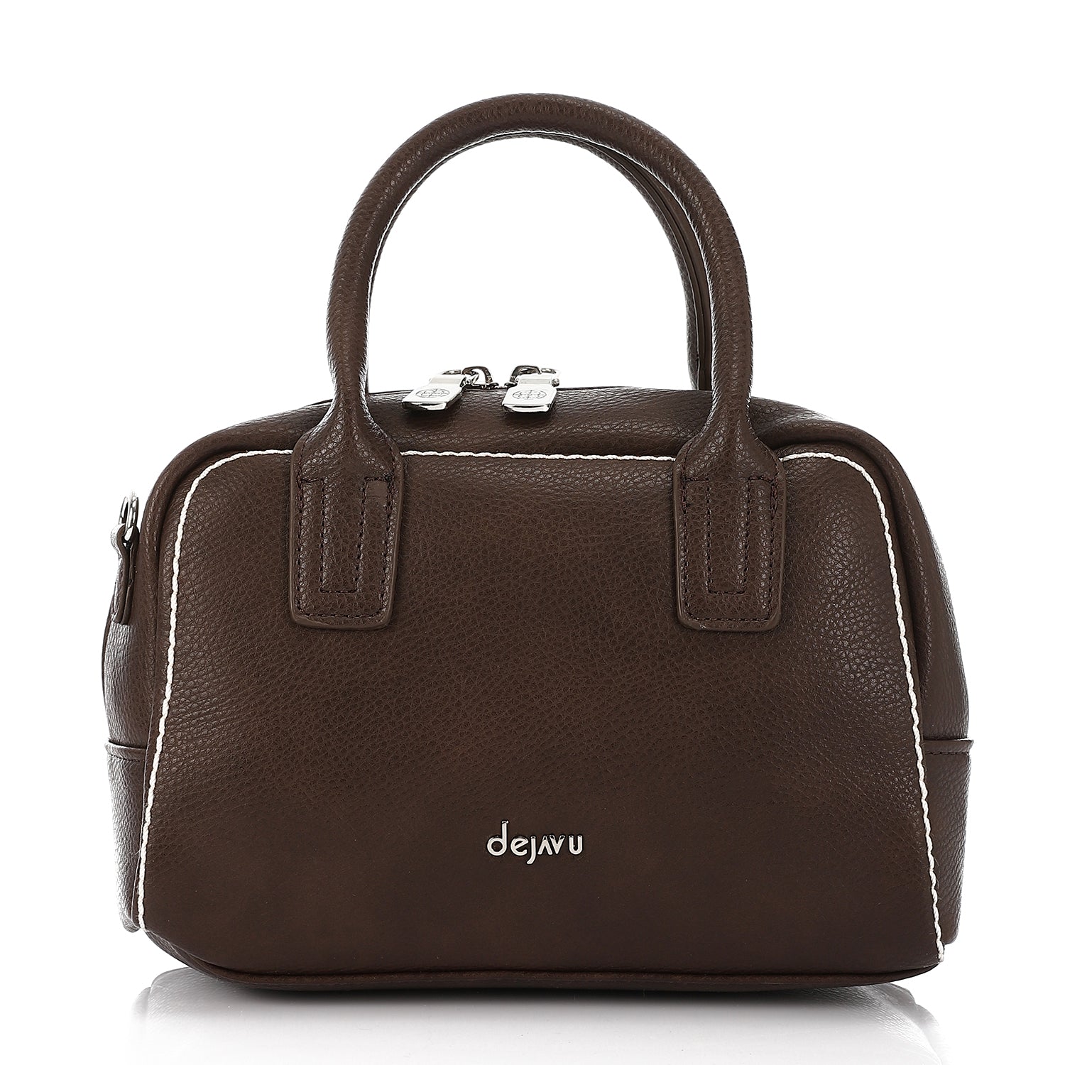 LID-DVTV-003 Textured Leather Top Handle Bag