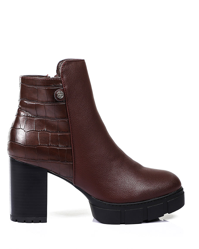 GPS-DVTH-009 Heeled Chunky Ankle Boot