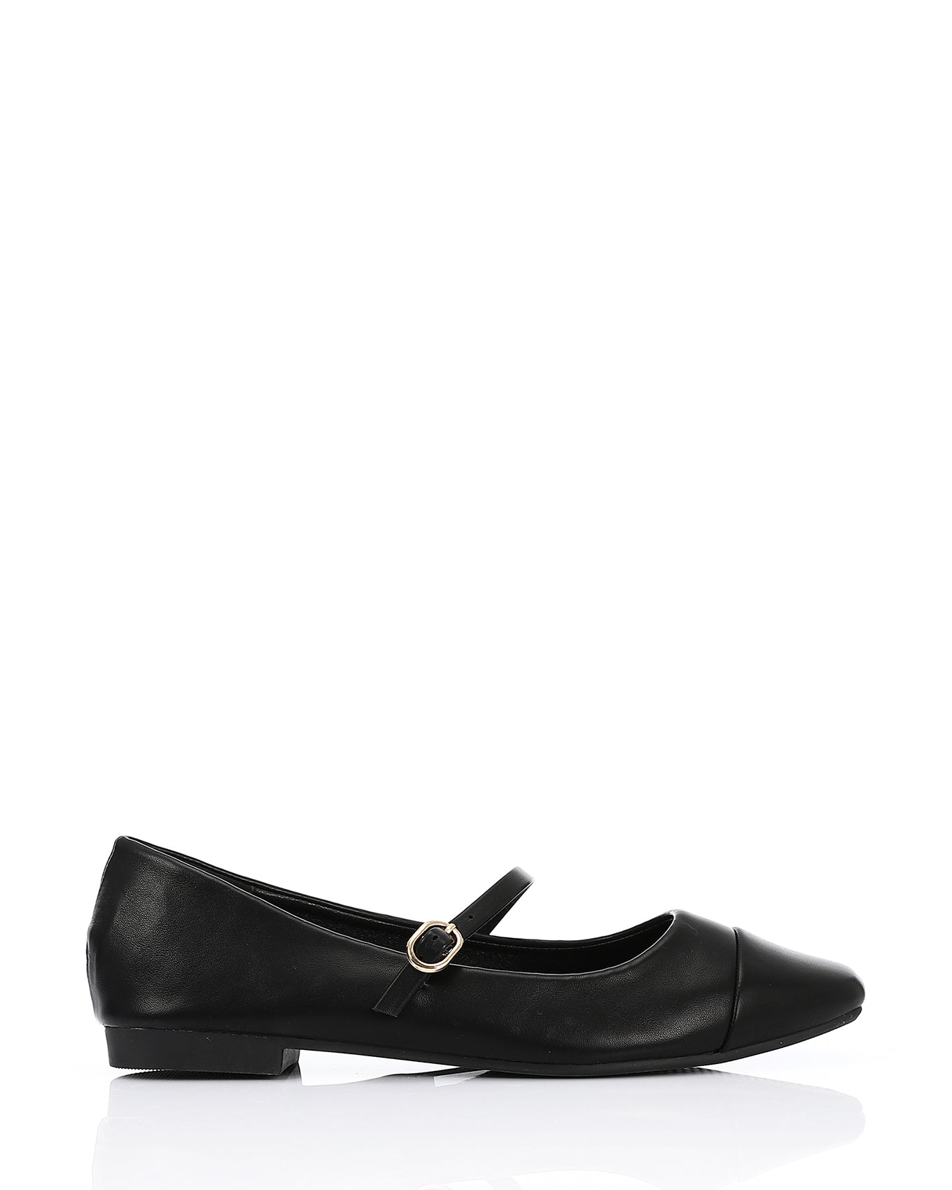 JAL-DVTV-025 Round Mash & Leather Ballet Flats