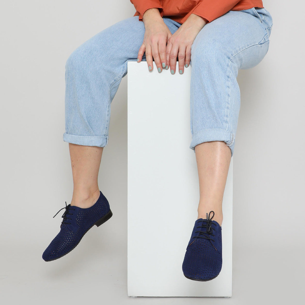 Echo Navy Suede