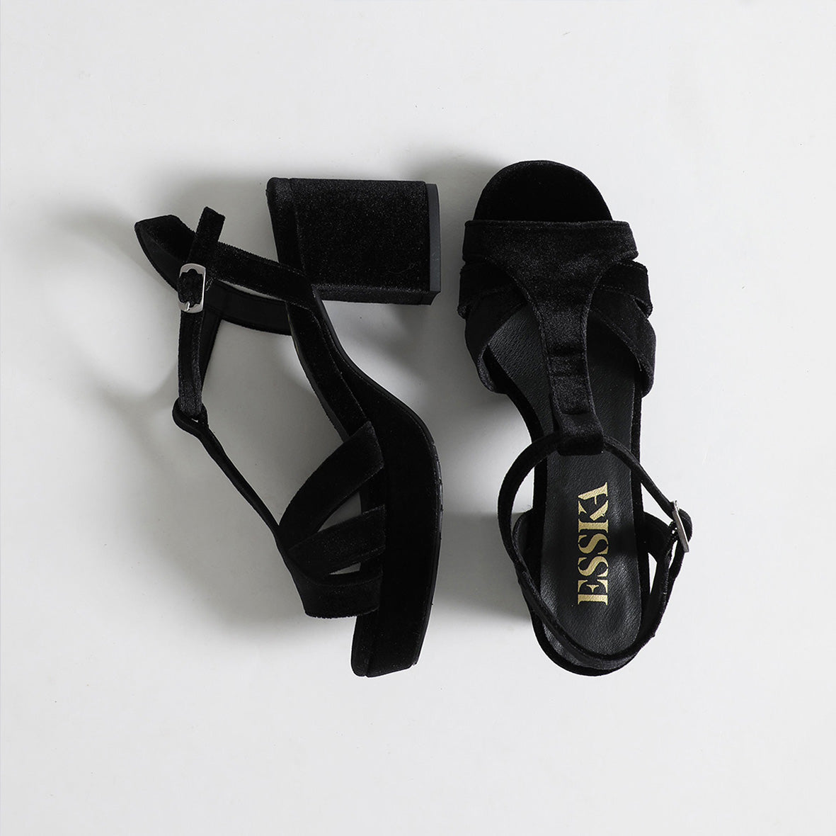 Charlie Vegan Velvet Black