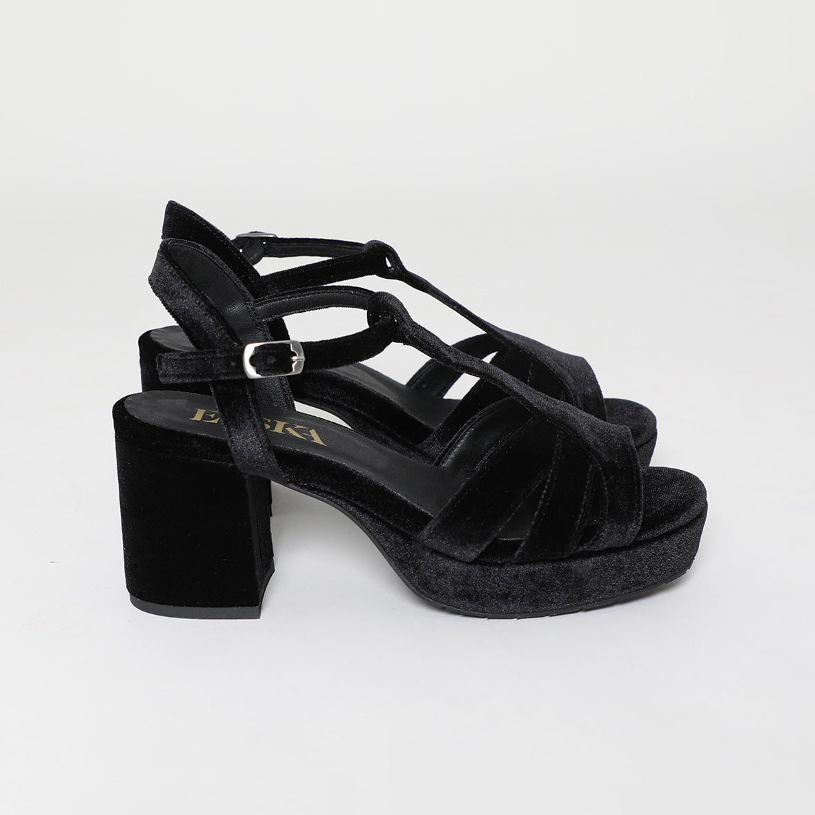 Charlie Vegan Velvet Black