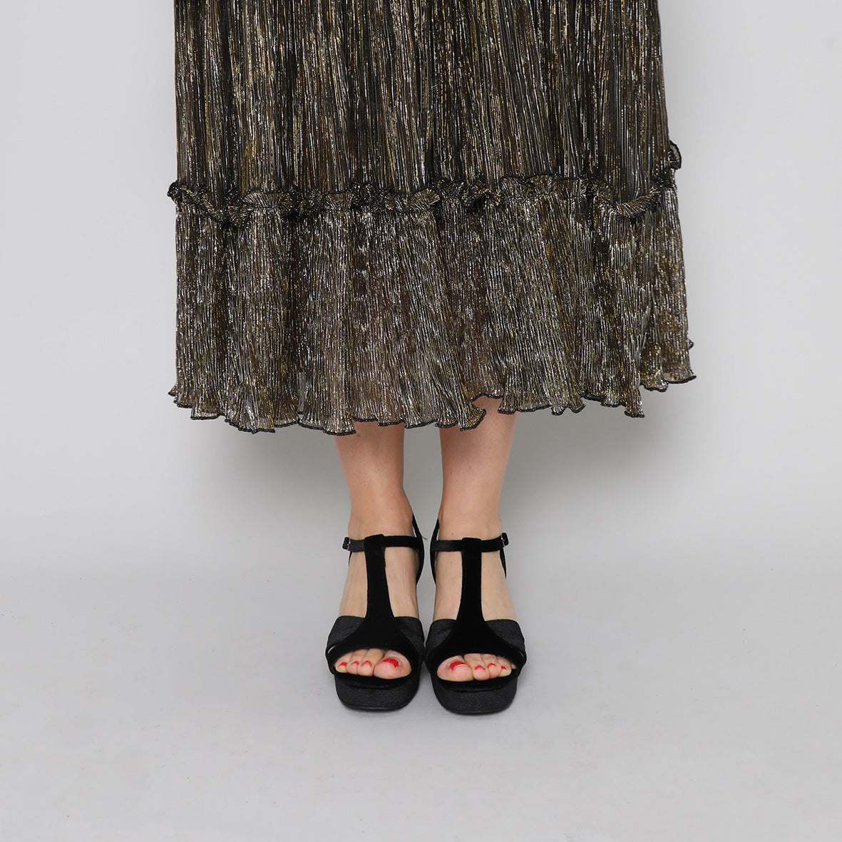 Charlie Vegan Velvet Black