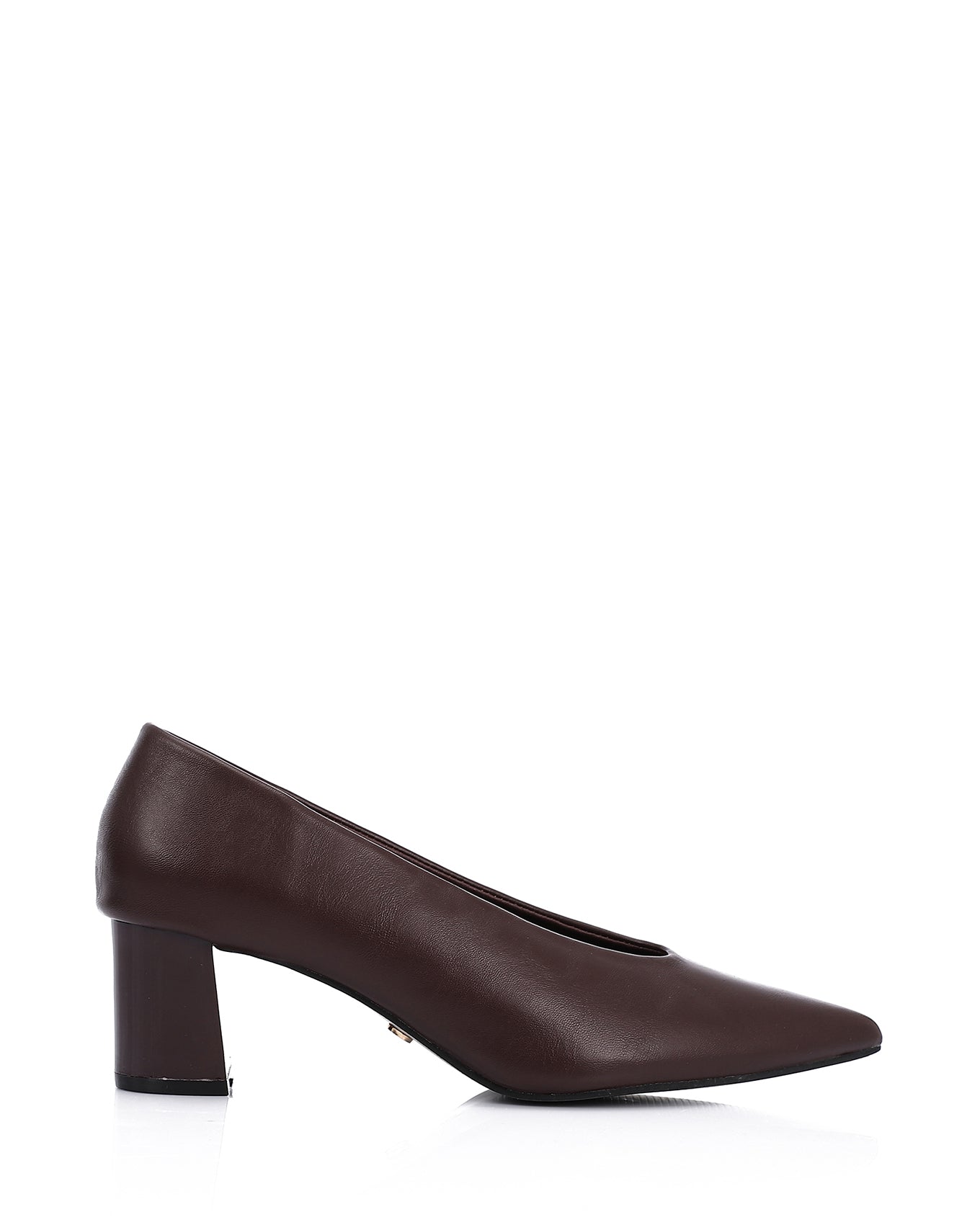 JAL-DVTV-002 Solid Pointed Toe Cap Mid Heels