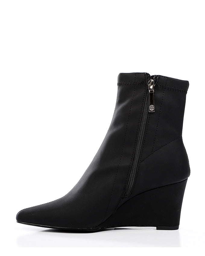 SUN-DVTH-018 Wedge Leather Ankle Boot