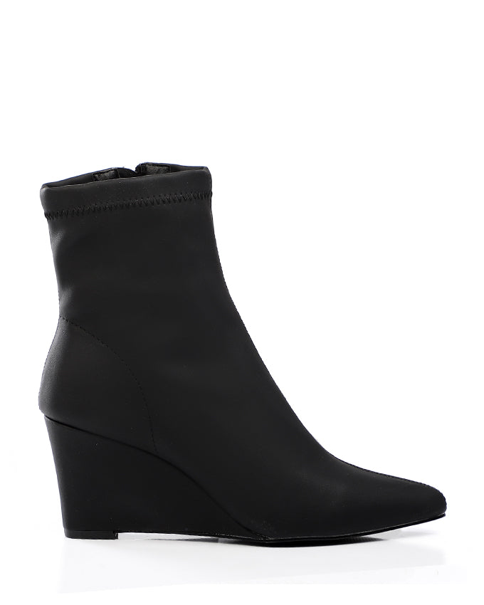 SUN-DVTH-018 Wedge Leather Ankle Boot