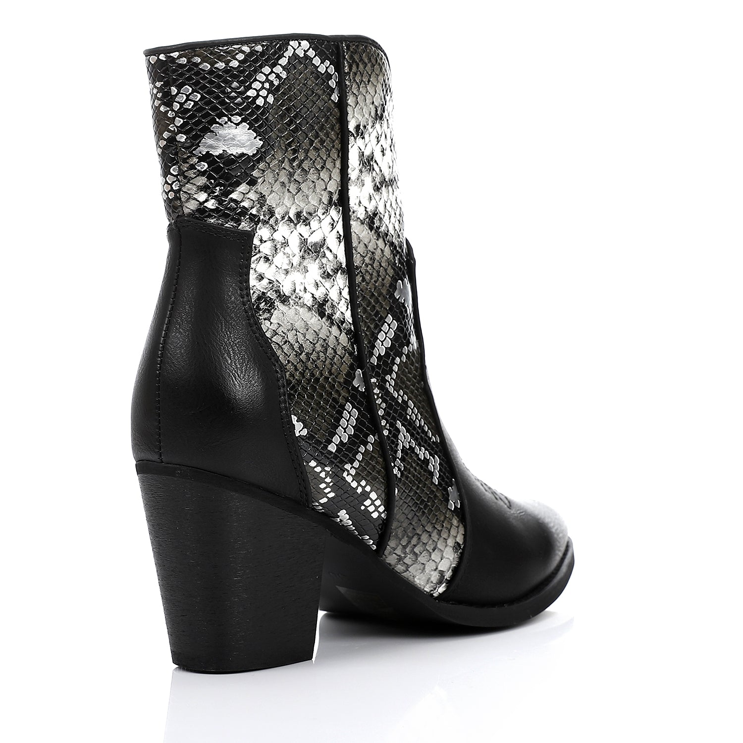 SUN-DVTF-005 Toecap Reptile Ankle Boot
