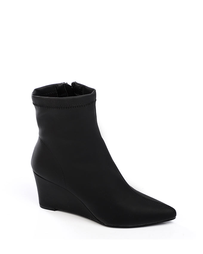SUN-DVTH-018 Wedge Leather Ankle Boot