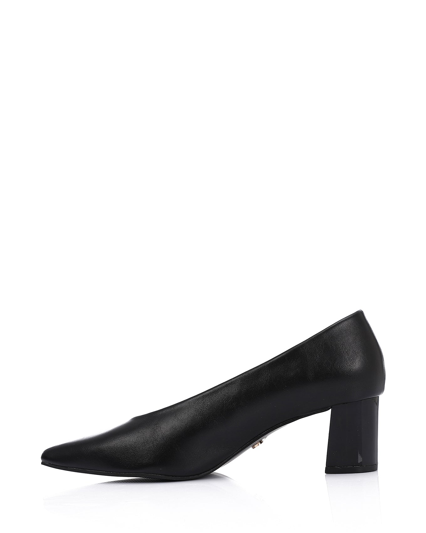 JAL-DVTV-002 Solid Pointed Toe Cap Mid Heels