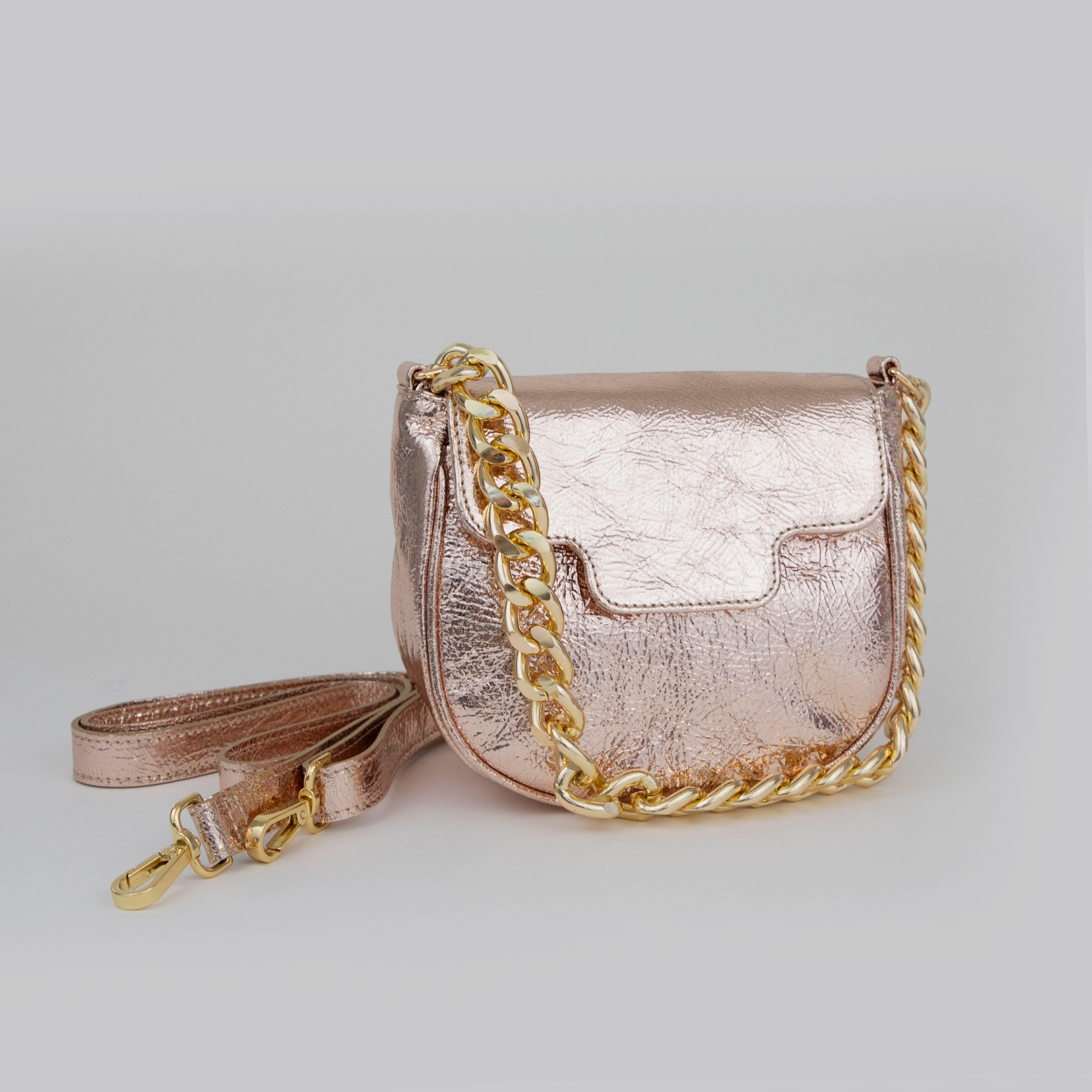 Romeo Bag - Taupe Champagne Metallic