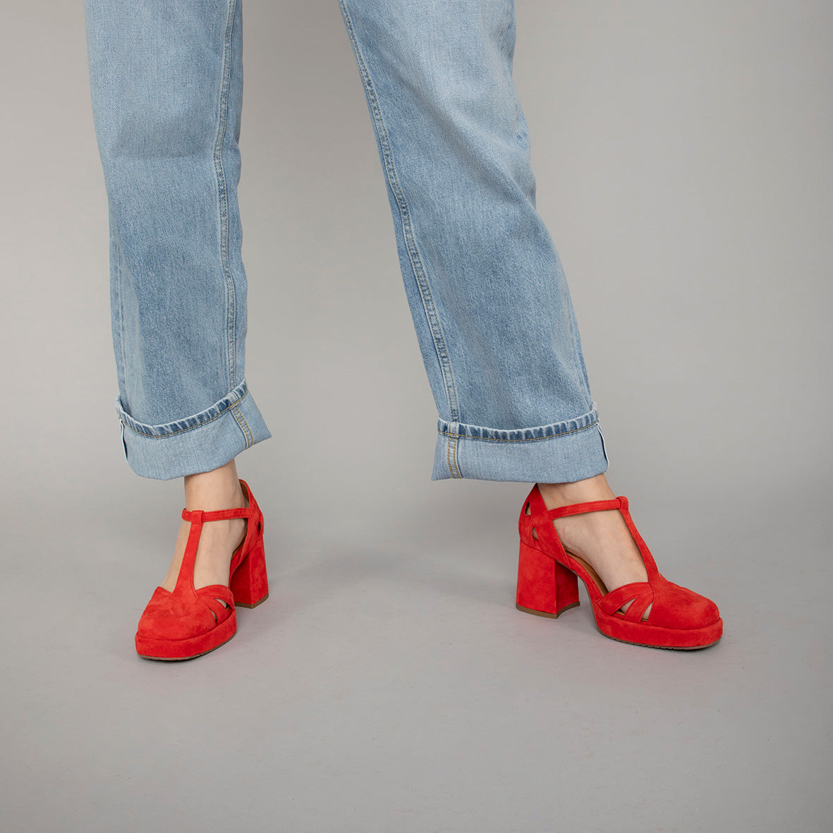 Chaza Red Suede
