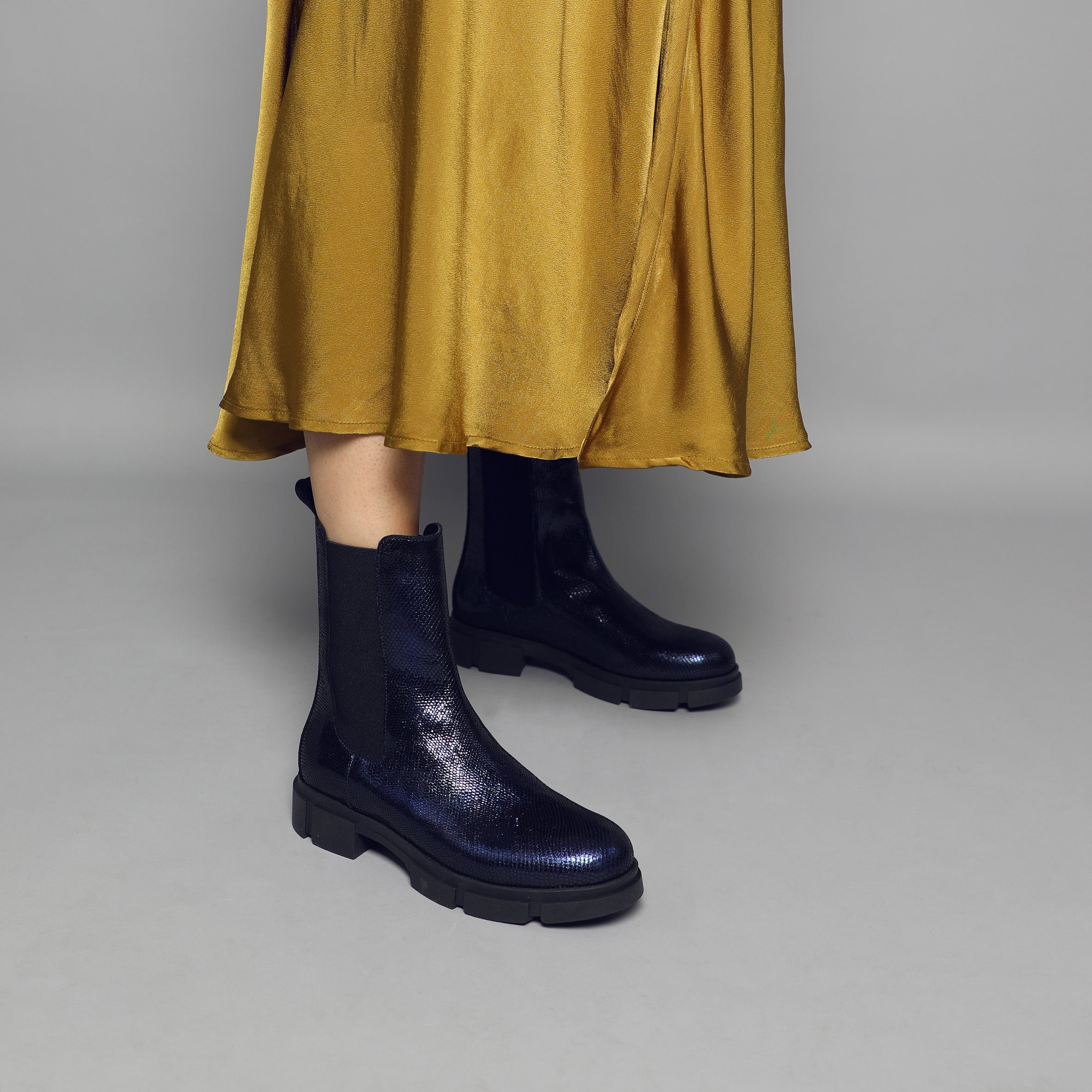 June Navy Metallic