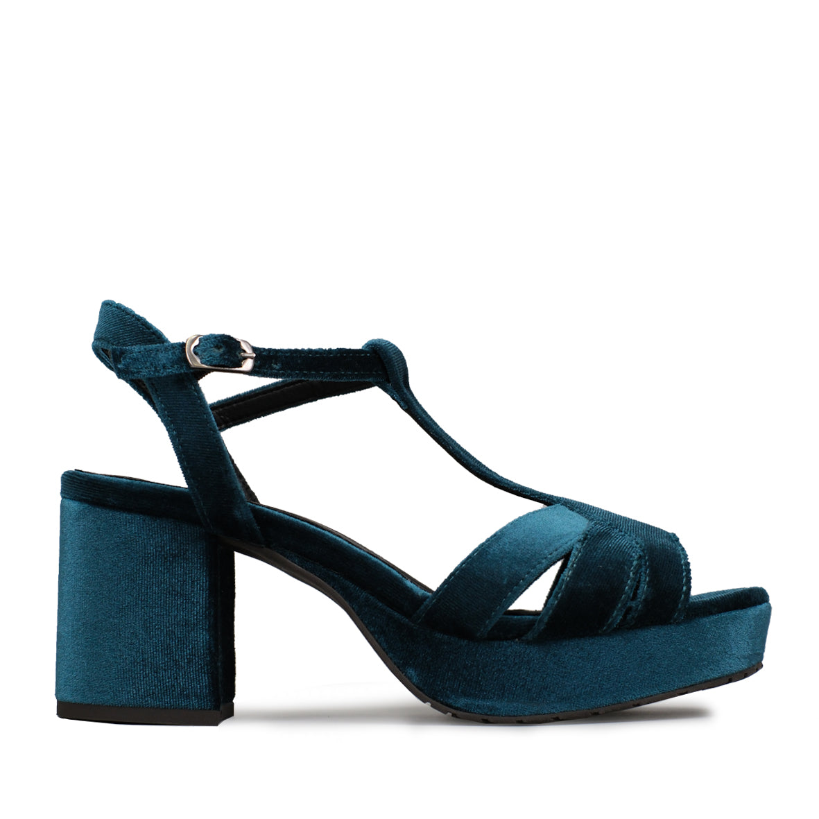 Charlie Vegan Velvet Teal