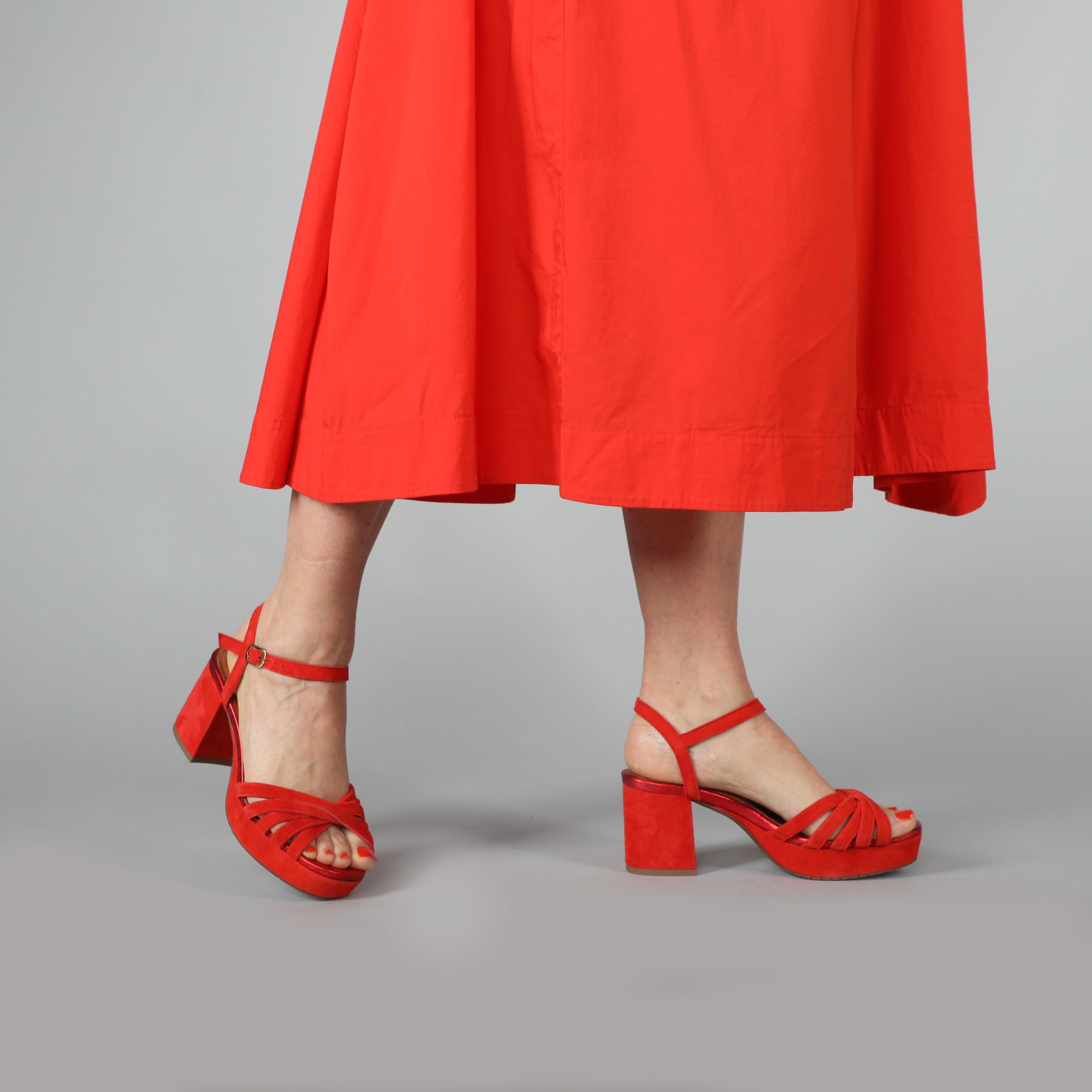 Casey Red Suede