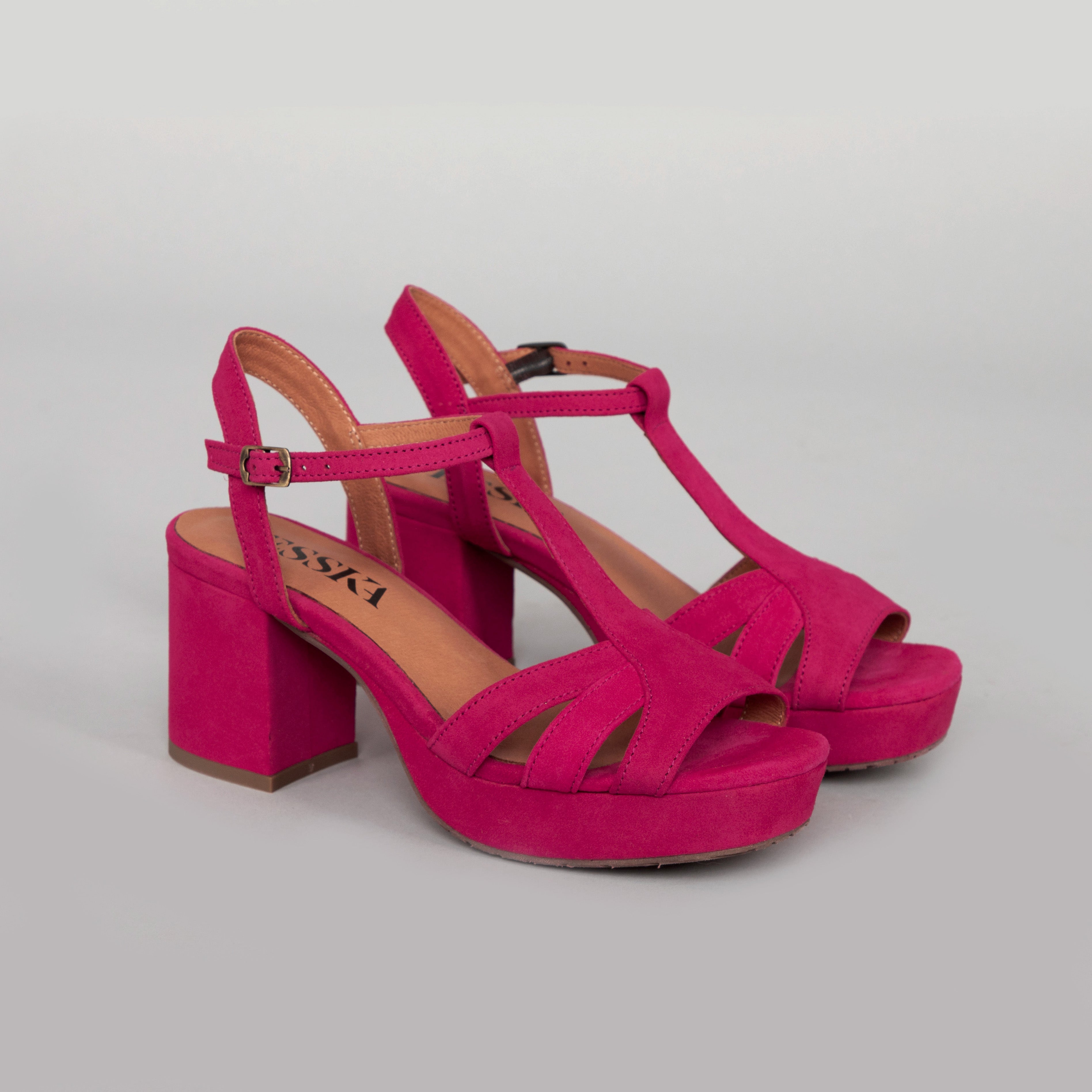 Charlie Fuchsia Suede