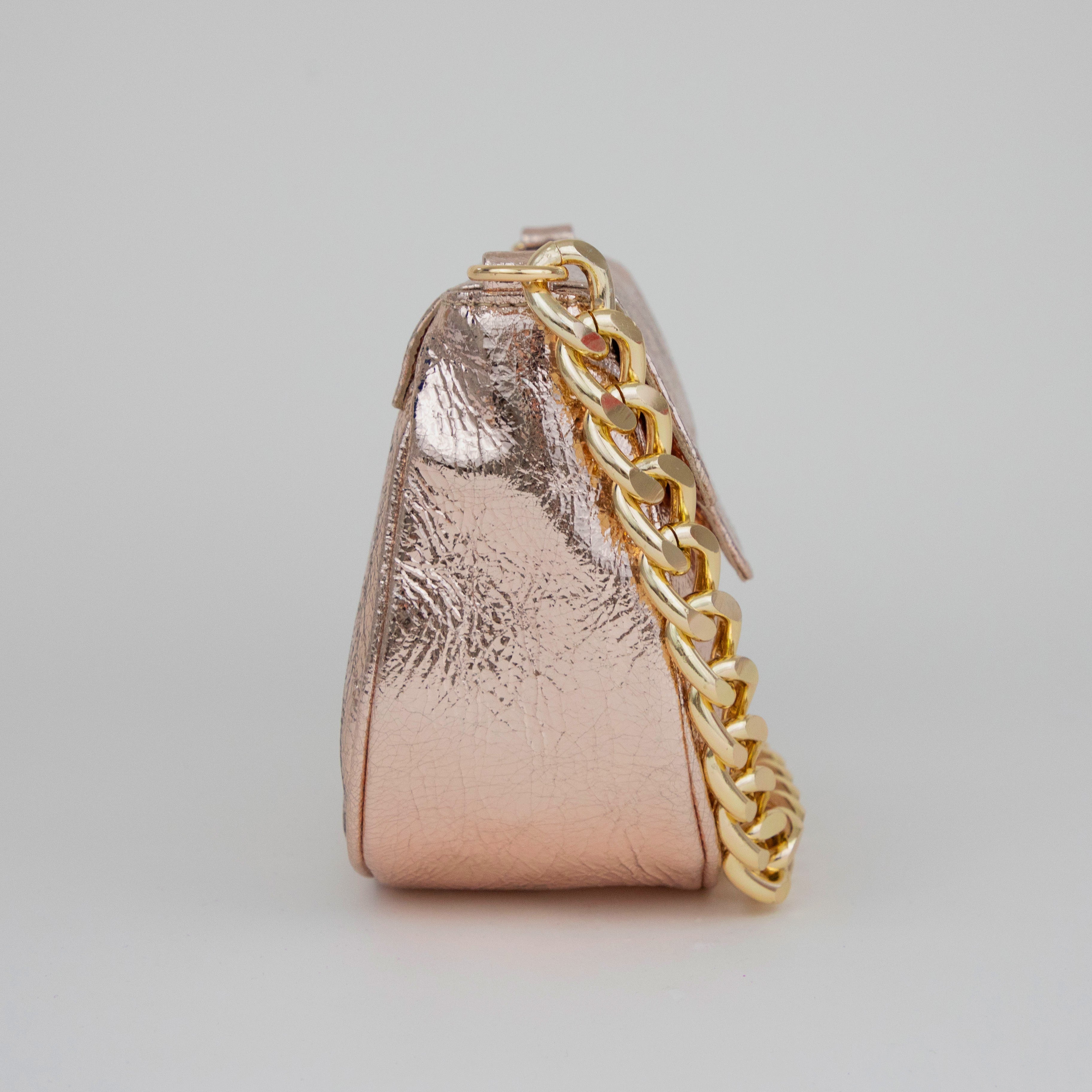 Romeo Bag - Taupe Champagne Metallic