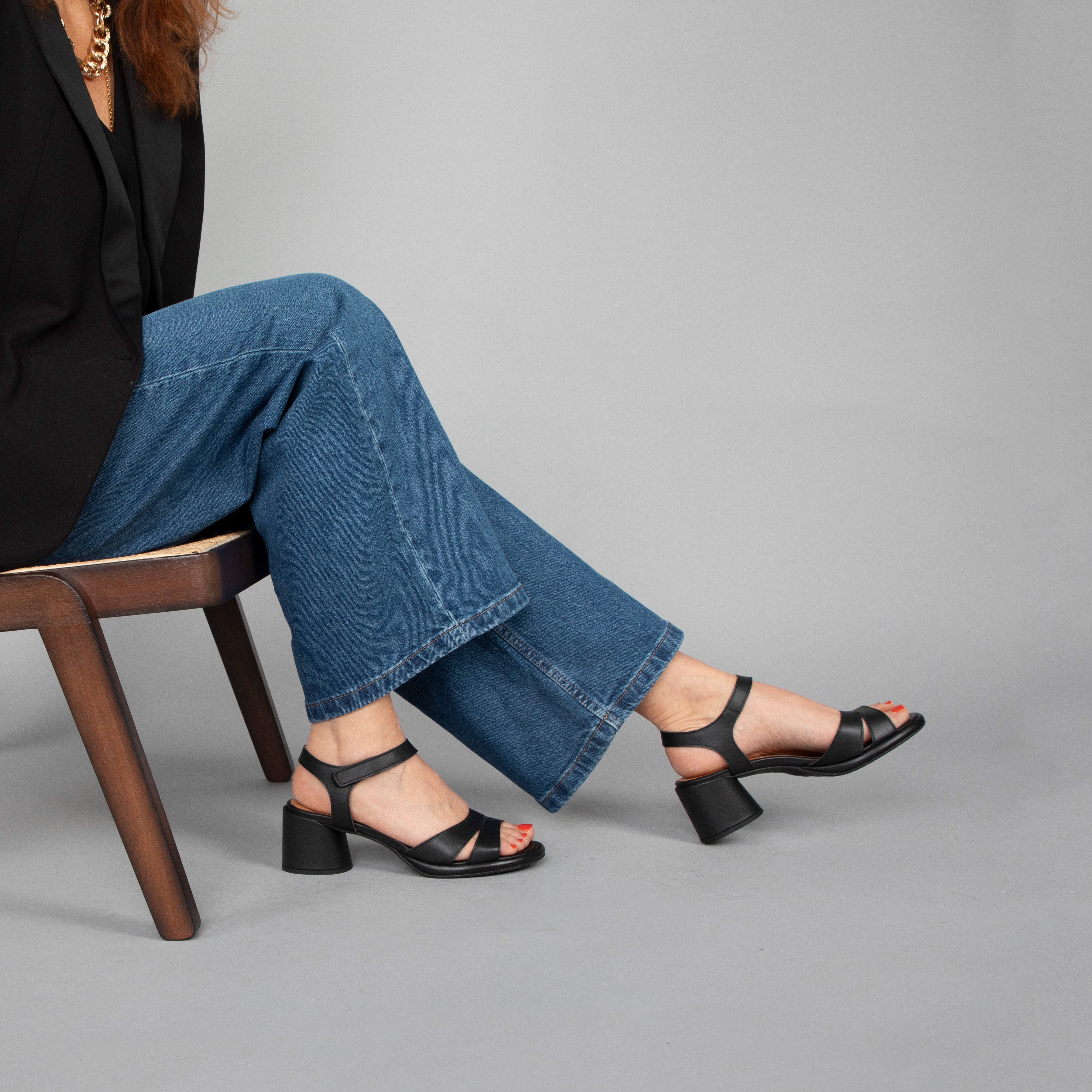 Olivia Black Leather