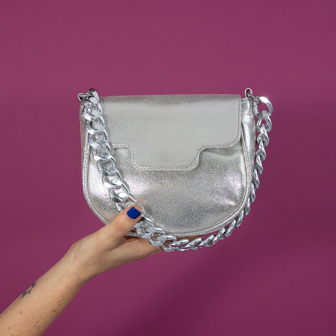 Romeo Bag - Vegan Silver