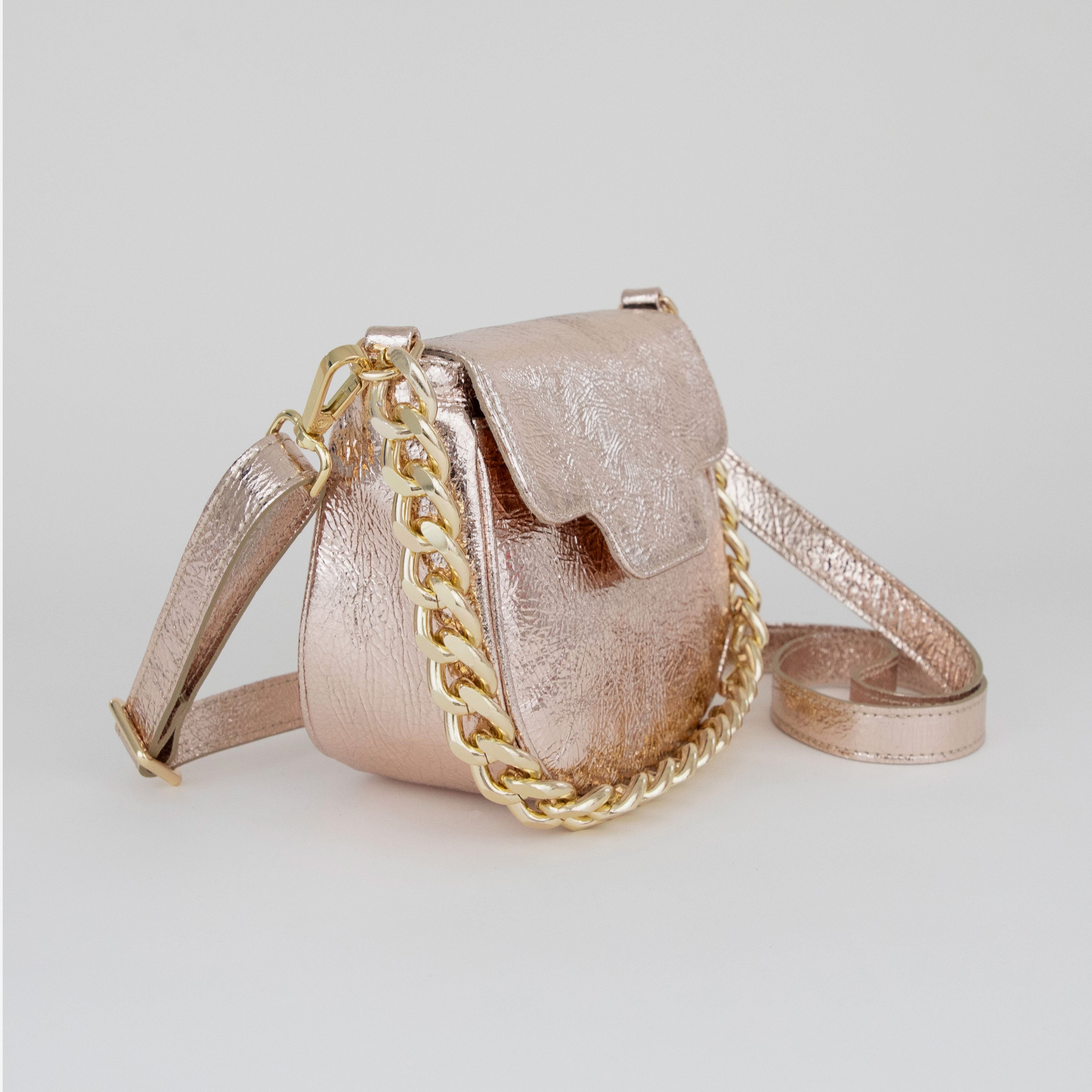 Romeo Bag - Taupe Champagne Metallic